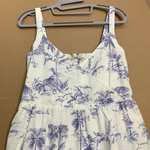 FAT FACE White/Blue Flamingo Pattern HEIDI Summer Sun Dress Sz 8 NWT - Picture 3 of 16